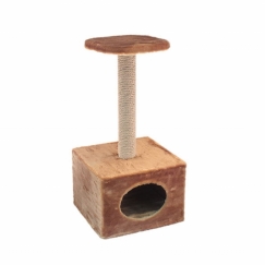 Cat scratching house "Chip", little cube with shelf